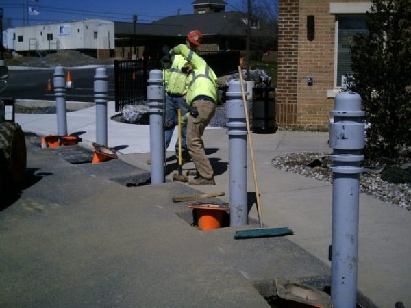 decorative bollard installation pa