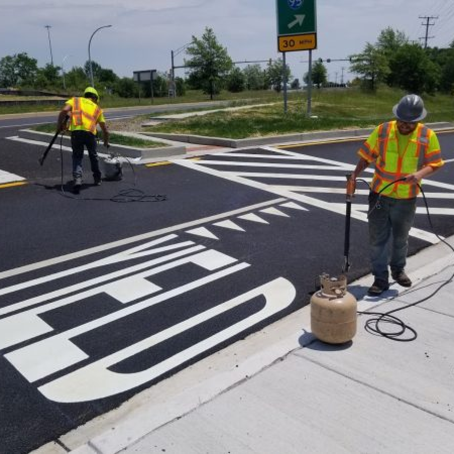 thermoplastic pavement pa
